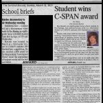 Kye Win's C-SPAN StudentCam Award